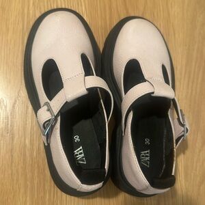 Girls Pink Mary Jane shoes from Zara